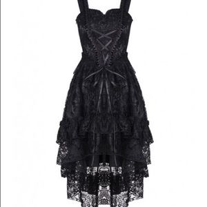 Dark and Love lace up corset style sleeveless gothic dress